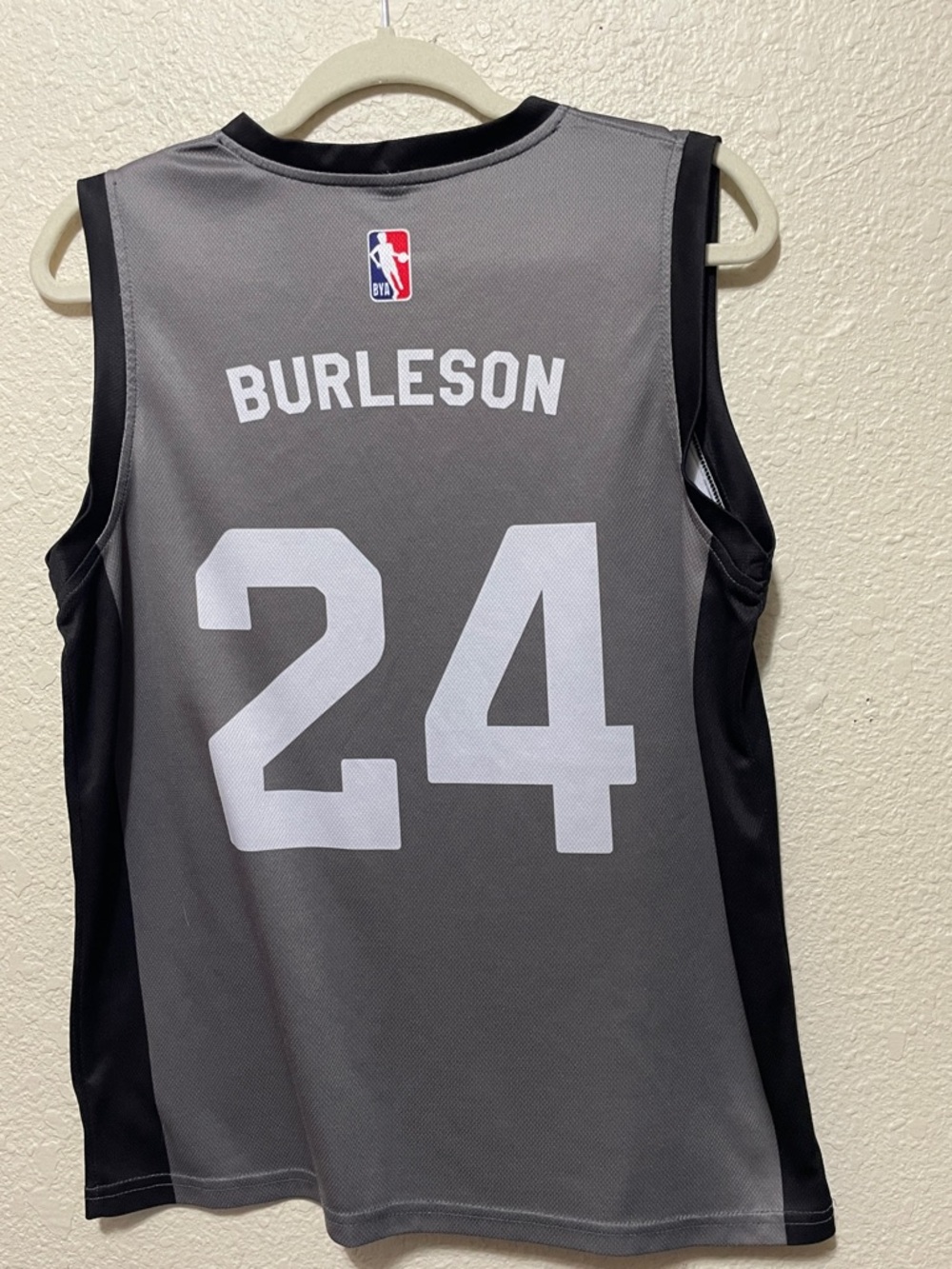 NBA Nets Burleson Men's Gray And Black Jersey. Good Condition. Size S. - Picture 4 of 6